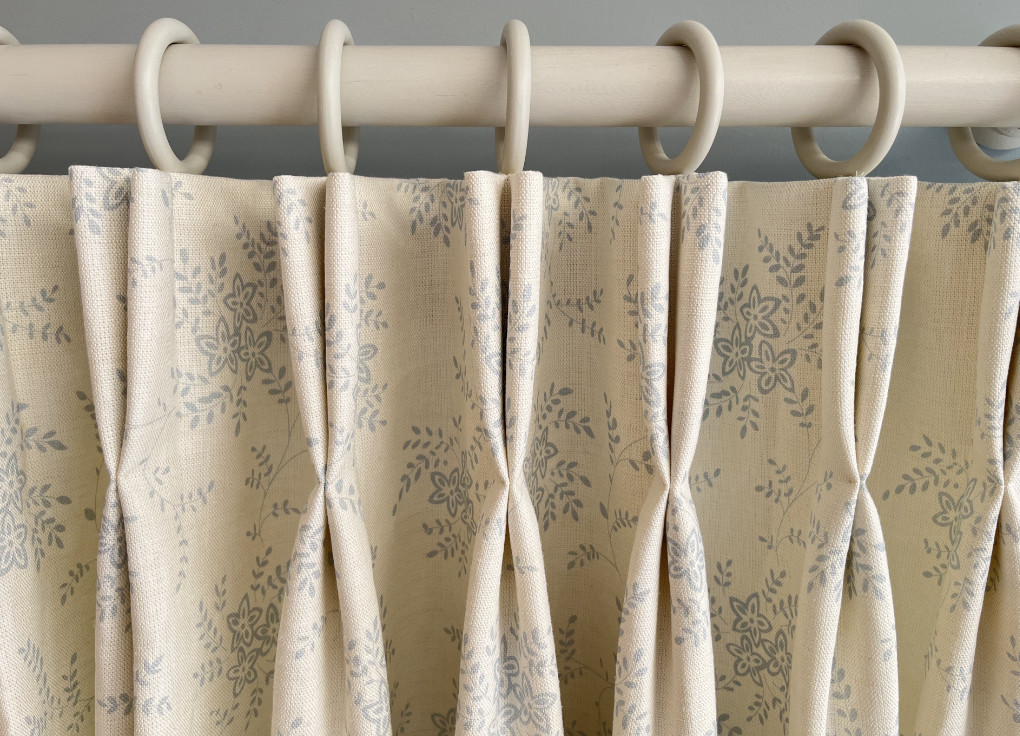 How to make a hand pleat interlined curtain tutorial by Sew Helpful